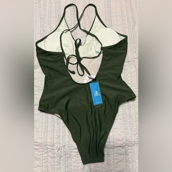 Cupshe Olive Green One Piece Swimsuit - Picture 4 of 4